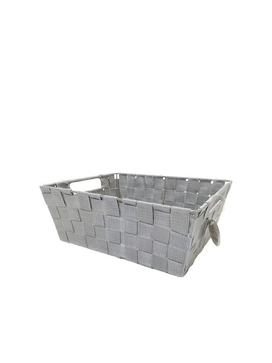 ArteLibre Fabric Storage Box with Lid Gray 31x26x12cm