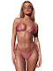 Set Bikini Triunghi Roz