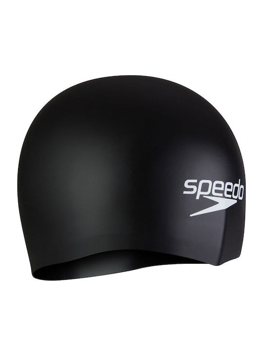 Speedo Hiro Σκουφάκι Κολύμβησης Ενηλίκων από Σιλικόνη Μαύρο