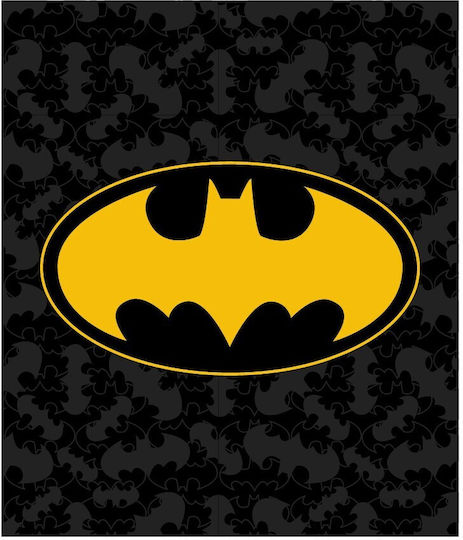 Dc Comics Decke Vlies Schwarz 120x150cm