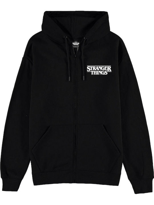 Difuzed Stranger Things Fireball Kapuzenpulli Schwarz