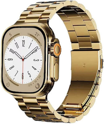 M9 Ultra Mini 44mm Smartwatch with Heart Rate Monitor (Gold)