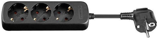 Microconnect Power Strip 3 Positions with Switch and Cable 3m