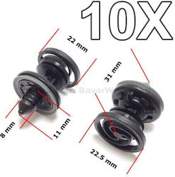 Rchang Car Plastic Clips 10pcs