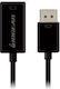 Iogear Μετατροπέας DisplayPort male σε DisplayPort female 1τμχ GDPHD4KA