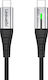 Leewello Lw-204 USB 2.0 Cable USB-C male - USB-C 100W PD Μαύρο 1.2m