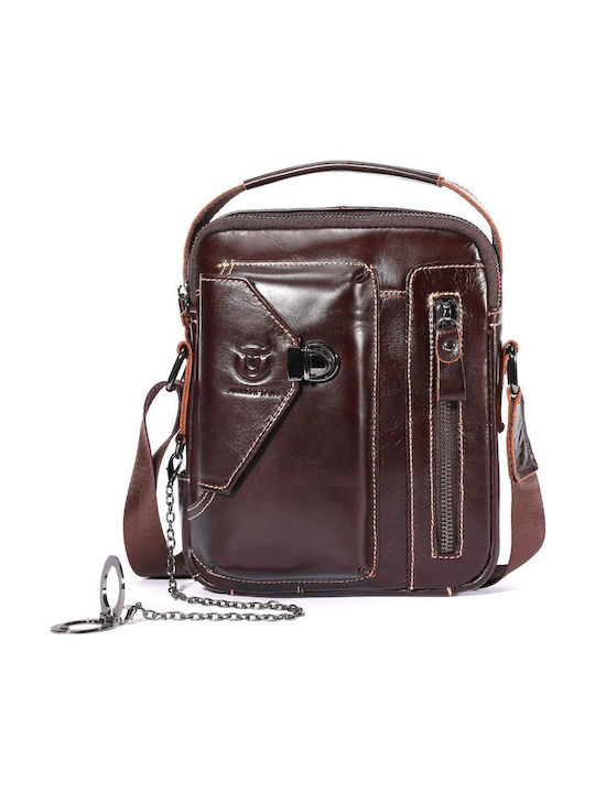 Djb Leather Men's Bag Shoulder / Crossbody Brown