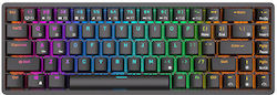 Royal Kludge RK837 Kabellos Gaming- Mechanische Tastatur 60% mit Benutzerdefiniert Braun Schaltern und RGB-Beleuchtung (Englisch US) Schwarz