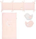 Kidscom Set Für Krippe 72x142 Pink Pink 3Stück