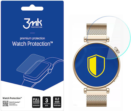 3MK Flexibleglass Lite Gehärtetes Glas für das Huawei Watch GT4/GT5 41mm / GT5 Pro 42mm 3Stück