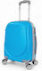 Playbags PS901 Cabin Travel Suitcase Hard Blue Electrique with 4 Wheels Height 52cm PS901-18