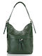 Passaggio Leather Leather Women's Bag Crossbody Green