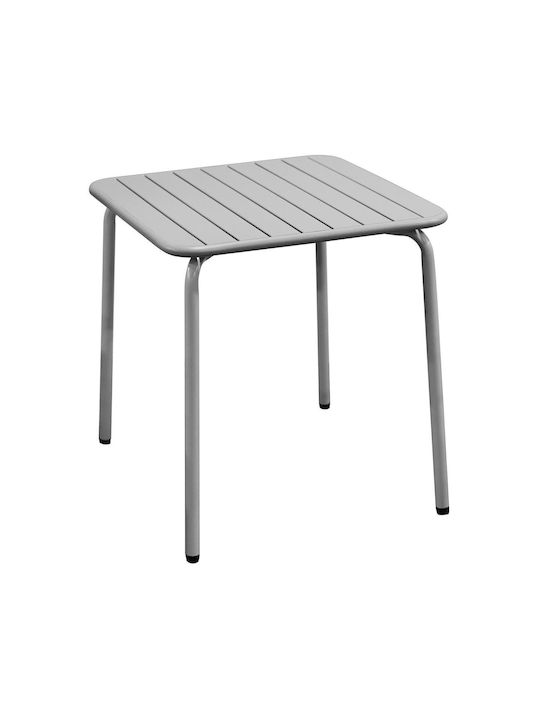 Tisch für kleine Außenbereiche Stabil Brio Cool Grey 70x70x73cm