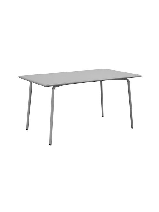Метално Маса Стабилна Brio Хладно сиво 140x80x73бр