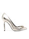 Pointed Toe Gold High Heels