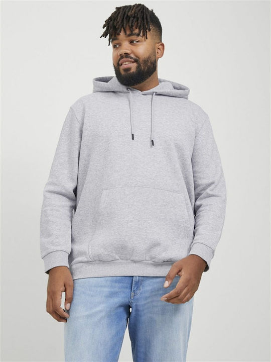 Jack & Jones Φούτερ με Κουκούλα Γκρι