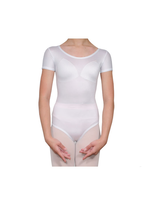 Dance & Football Bodysuit Weiß für Ballett