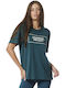 Body Action Women's Athletic Oversized T-shirt Green