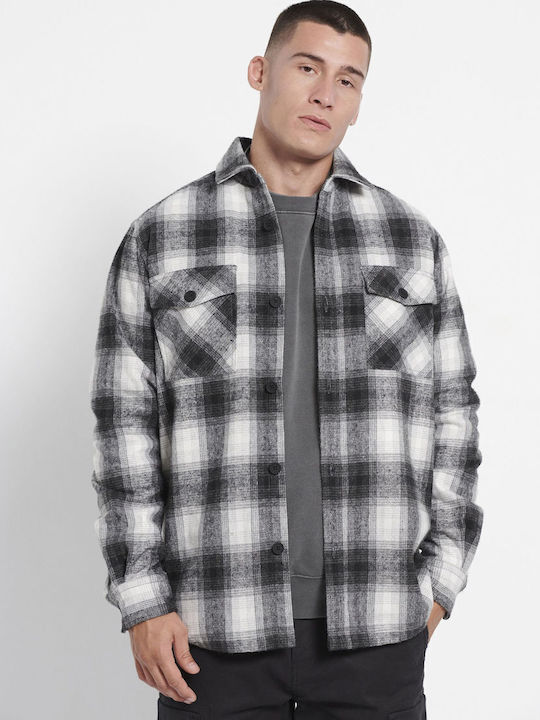 Funky Buddha Long Sleeve Flannel Overshirt in R...