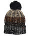 Knitted Beanie Cap Brown