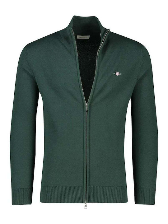 Gant Cardigan Tricotat pentru Bărbați Verde