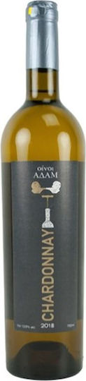 Οίνος Αδάμ Κρασί Chardonnay Λευκό Ξηρό 750ml