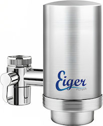 Eiger White Activated Carbon Faucet Mount Water Filter 0.5 μm EG-FF-01