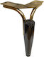 JGS S.A. Metallic Furniture Leg Suitable for Table / Coffee Table / Couch / Cupboard / Wardrobe 18cm Black