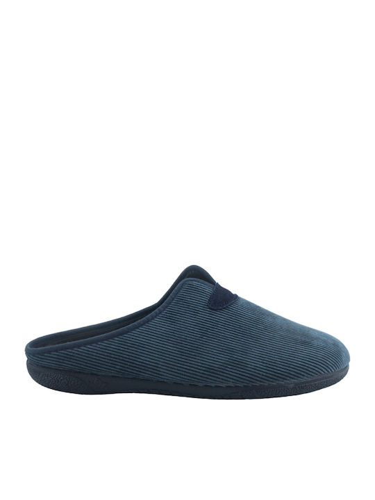Adam's Shoes Χειμερινές Ανδρικές Παντόφλες Μπλε