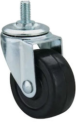 Ruotec Ροδάκι Επίπλου Μεταλλικό Ασημί 5x5cm