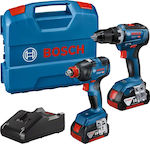 Bosch Set Drill with 2 Batteries and Case