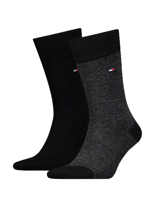 Tommy Hilfiger Birdeye Κάλτσες Μαύρες 2Pack