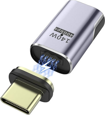 Powertech Magnetischer USB-C-Adapter 140W 40Gbps