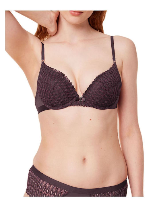 Triumph Aura Spotlight Push Up Bra Purple