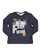Kids' Shirt Long Sleeve Navy Blue
