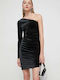 Hugo Boss Mini Evening Dress Velvet Black