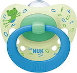 Nuk Orthodontischer Schnuller Silikon Signature Frosch Green - Blue für 18-36 Monate 1Stück