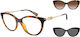 Emporio Armani Weiblich Metallisch Brillenrahme...