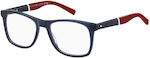 Tommy Hilfiger Plastic Eyeglass Frame Blue TH2046 8RU