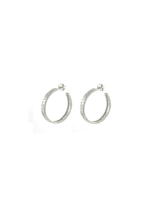 Antwnakakis Earrings Hoops made of Silver