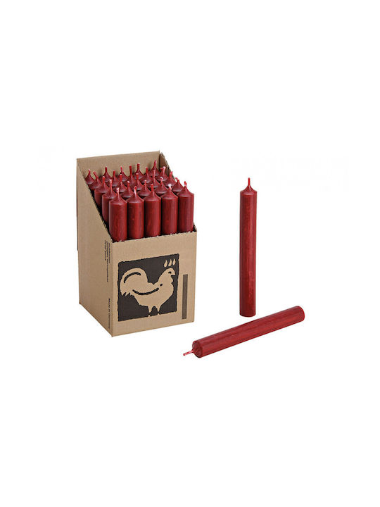 Decorative Candle Taper Red 1pcs