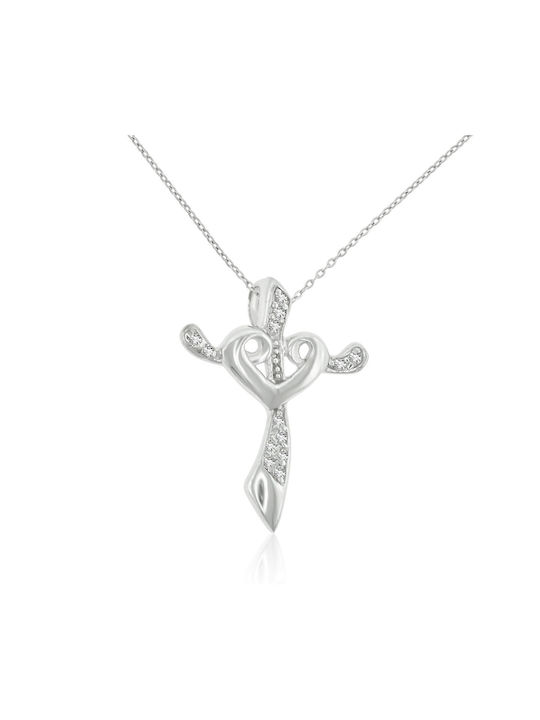 Ledora Women's Cross from Silver with Chain