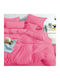My Home Luxury Duvet Cover Set Queen with 2 Pillowcases 220x240 Fuchsia