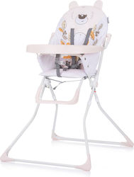 Chipolino Teddy Baby Highchair & Leather Seat Beige