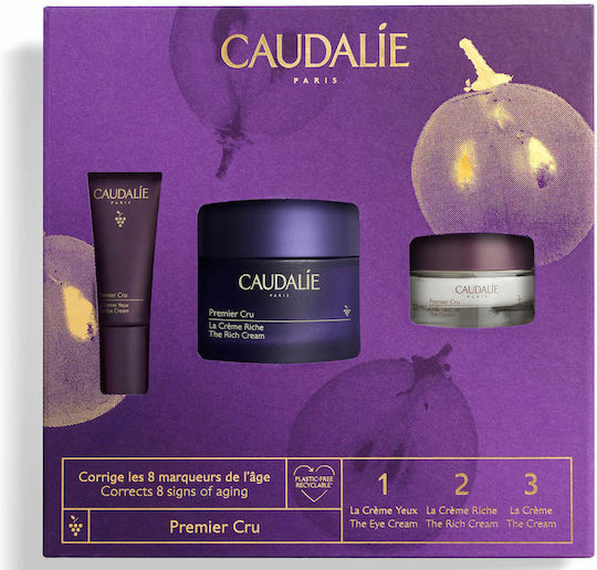 Caudalie Premier Cru Σετ Περιποίησης για Ενυδάτωση & Αντιγήρανση 3τμχ