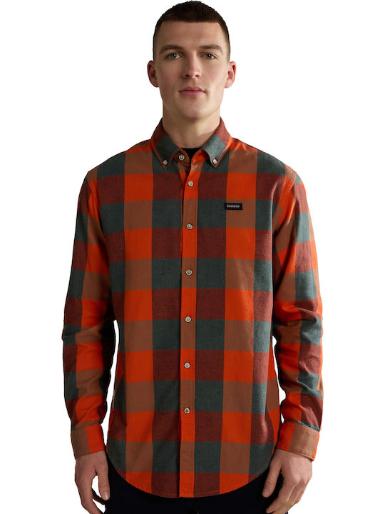Napapijri Long-sleeved Shirt Checked Multicolour