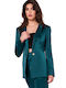 Makover Long Women's Blazer Green