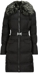 Guess Women's Long Puffer Jacket for Winter Black
