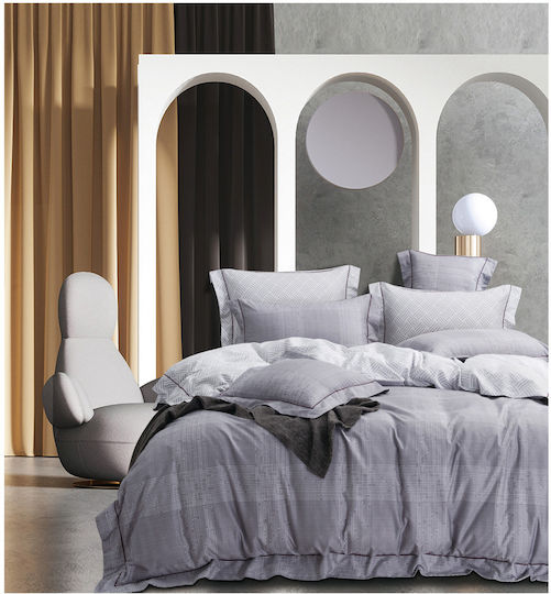 Mc Decor Sheet Sets Queen 240x270cm. Dark Grey 4pcs