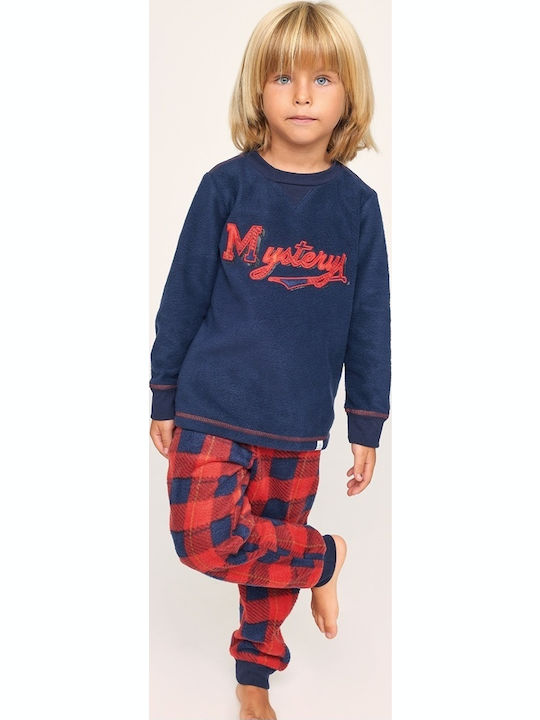 Muydemi Παιδική Πιτζάμα Χειμωνιάτικη Fleece Μπλε Muydemi Παιδική Πιτζάμα Χειμωνιάτικη Fleece Μπλε